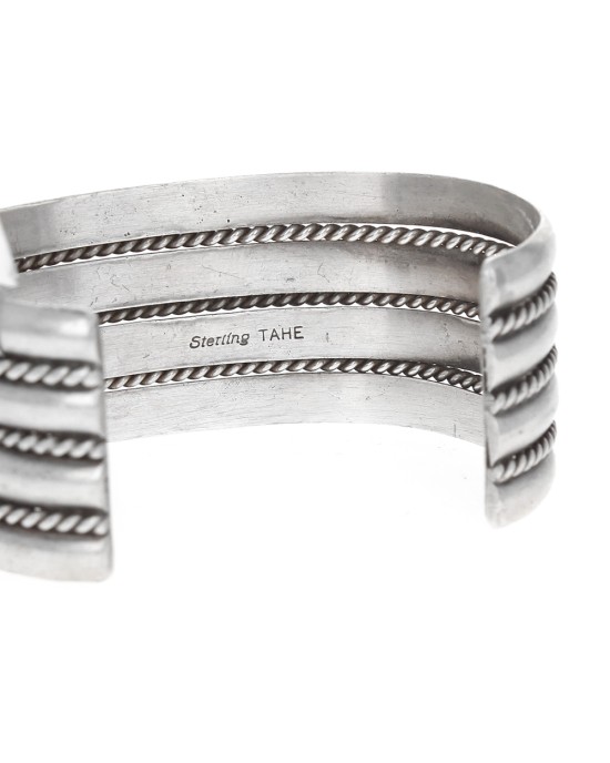 Navajo Tahe Sterling Silver Cuff Bracelet